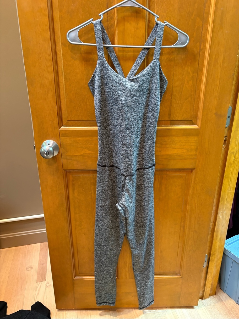 Define Your Inspiration Gray & Black Activewear Jumpsuit Size Medium